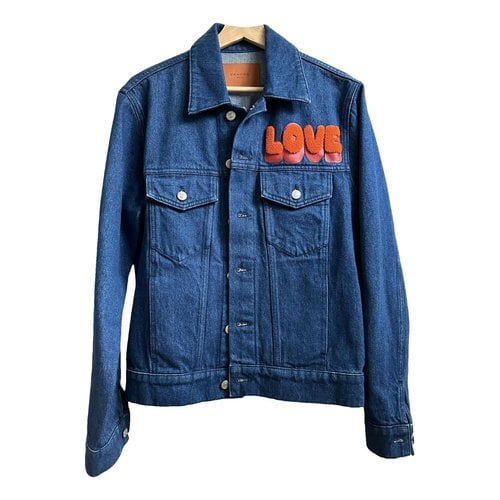 Pre-owned Sandro Spring Summer 2021 Jacket In Blue