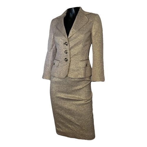 Pre-owned Dolce & Gabbana Suit Jacket In Gold