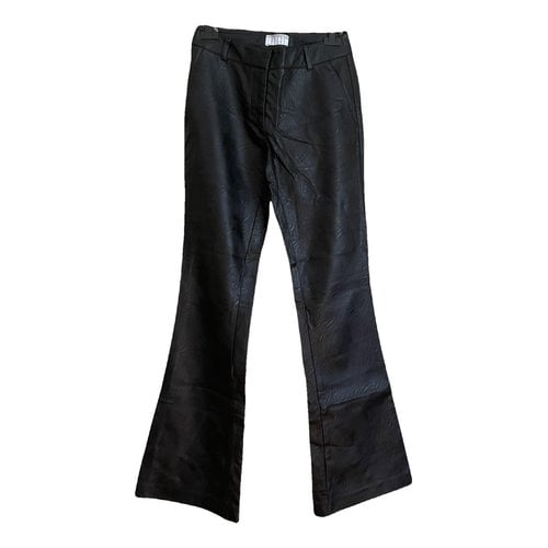 Pre-owned Kiltie Trousers In Black