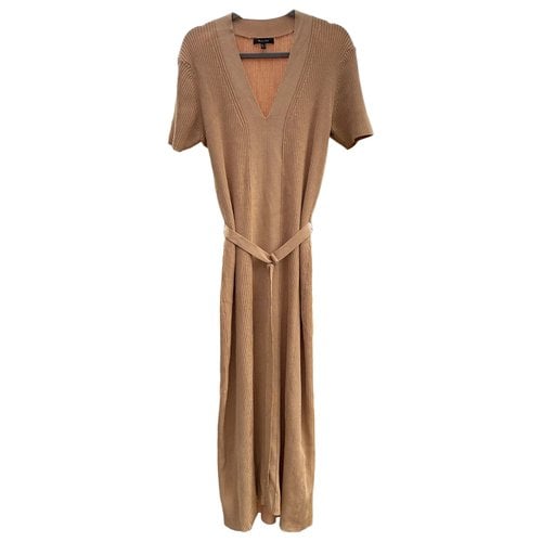 Pre-owned Massimo Dutti Dress In Gold