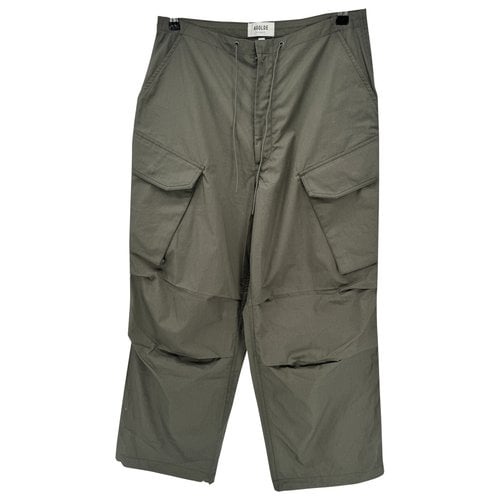 Pre-owned Agolde Trousers In Khaki