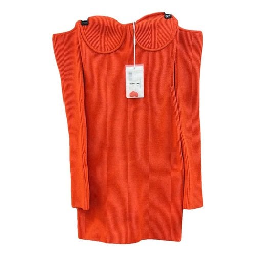 Pre-owned Helmut Lang Mini Dress In Red