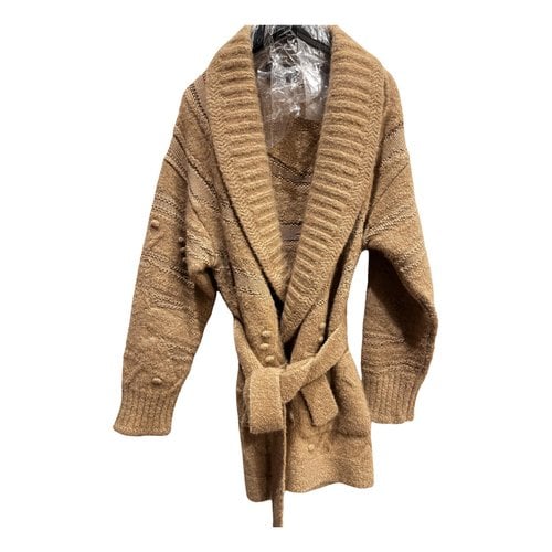 Pre-owned Chanel Cashmere Cardi Coat In Brown
