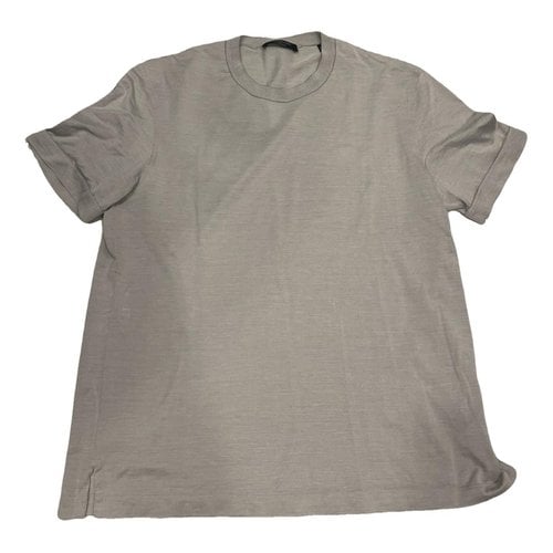 Pre-owned Ermenegildo Zegna Silk T-shirt In Grey