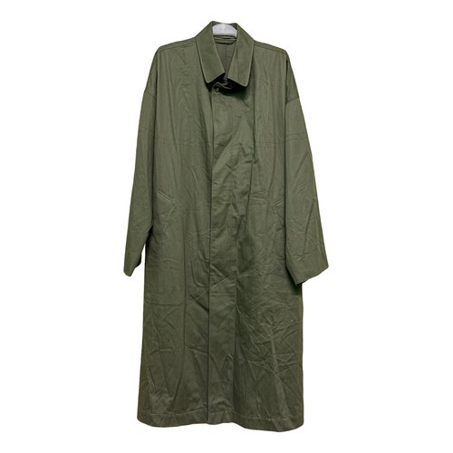 Pre-owned Lanvin Trenchcoat In Green