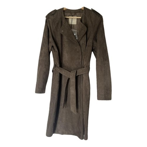 Pre-owned Max Mara Trench Coat In Brown