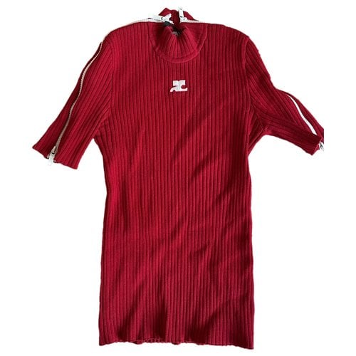 Pre-owned Courrèges Top In Red