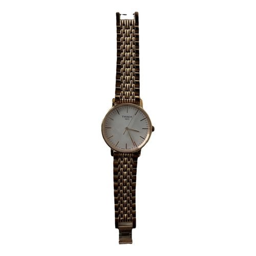 Pre-owned Tissot Pink Gold Watch