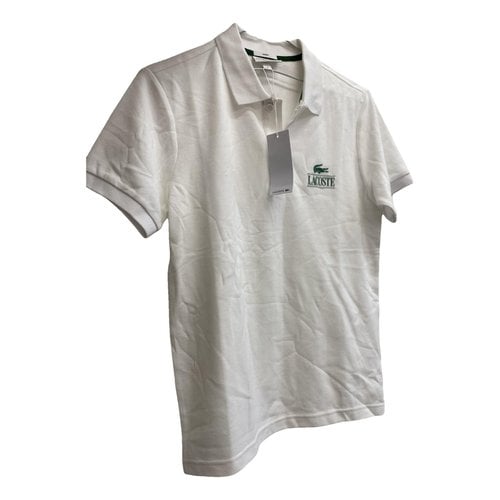 Pre-owned Lacoste Polo In White