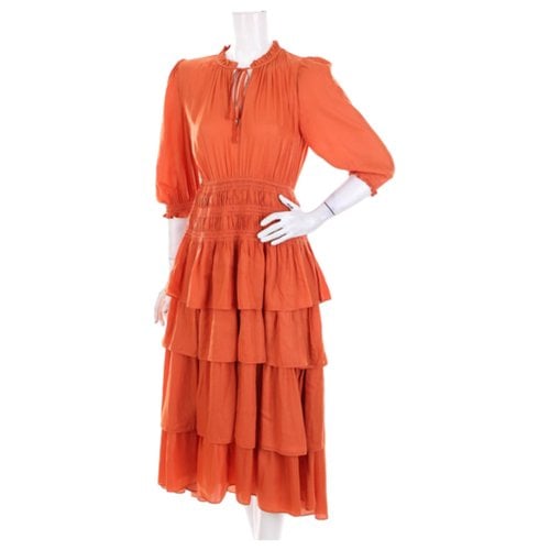 Pre-owned Maje Mid-length Dress In Orange