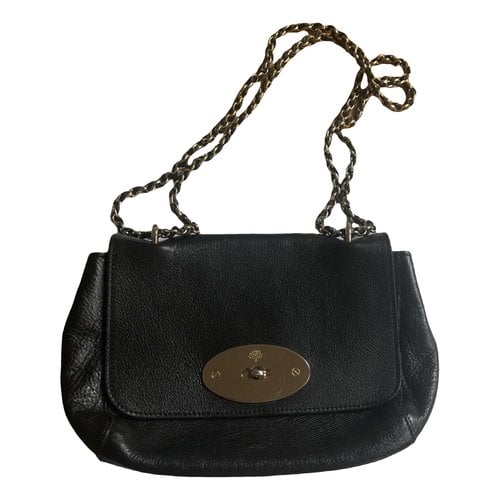 Pre-owned Mulberry Lily Leather Crossbody Bag In Black