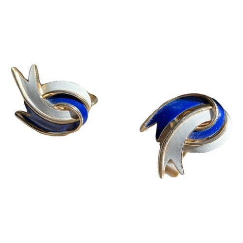 Pre-owned Trifari Earrings In Blue