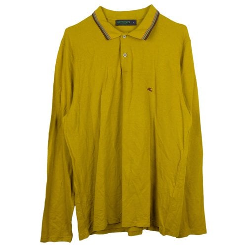 Pre-owned Etro Polo Shirt In Yellow