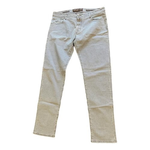 Pre-owned Jacob Cohen Trousers In Blue