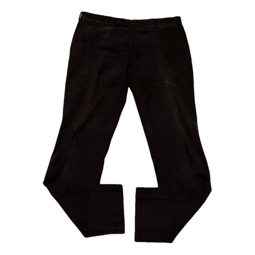 Pre-owned Fay Trousers In Brown
