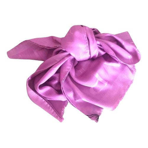 Pre-owned Bvlgari Silk Stole In Purple