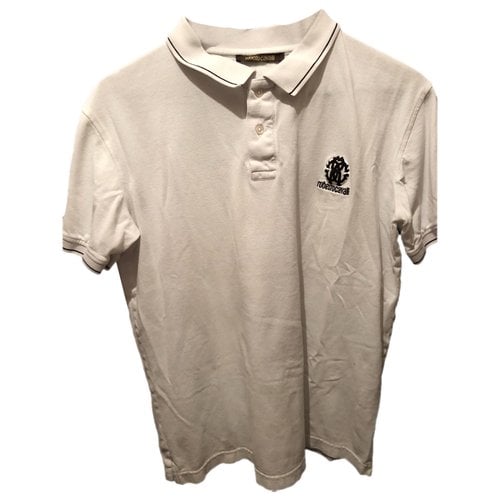 Pre-owned Roberto Cavalli Polo Shirt In White