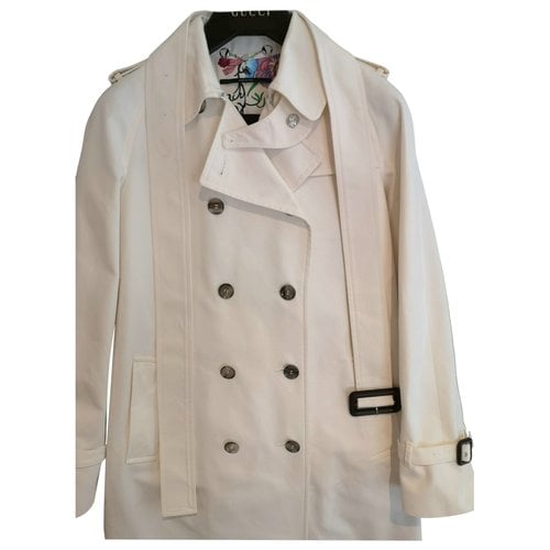 Pre-owned Gucci Coat In White