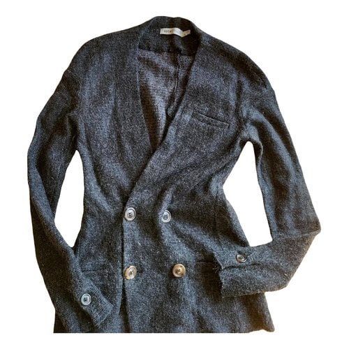 Pre-owned See By Chloé Wool Cardigan In Grey