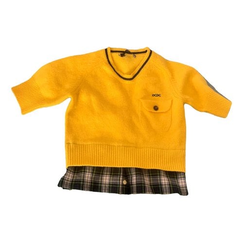 Pre-owned Dsquared2 Wool Jumper In Yellow