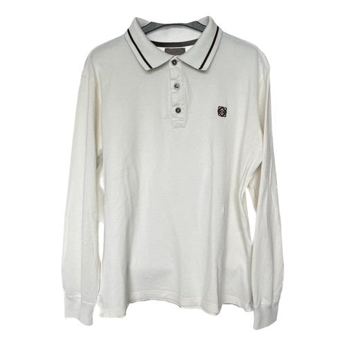 Pre-owned Loewe Polo Shirt In White