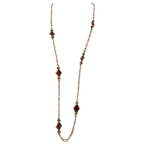 Pre-owned Lanvin Long Necklace In Burgundy