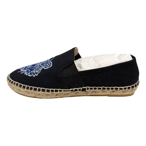 Pre-owned Kenzo Tigre Cloth Espadrilles In Blue