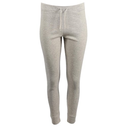 Pre-owned Chloé Cashmere Trousers In Beige