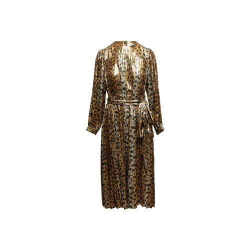 Pre-owned Marc Jacobs Silk Dress In Gold