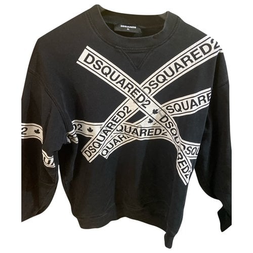 Pre-owned Dsquared2 Wool Sweatshirt In Black