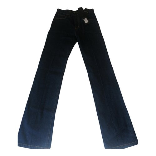 Pre-owned Saint Laurent Bootcut Jeans In Blue