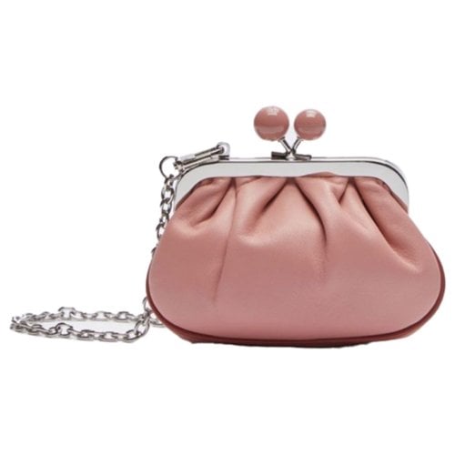 Pre-owned Max Mara Pasticcino Leather Crossbody Bag In Pink