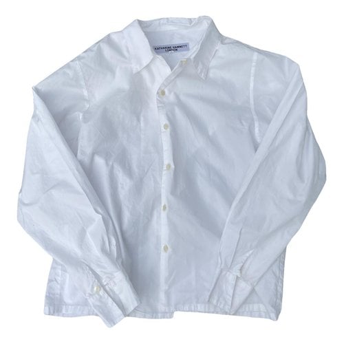 Pre-owned Katharine Hamnett Shirt In White