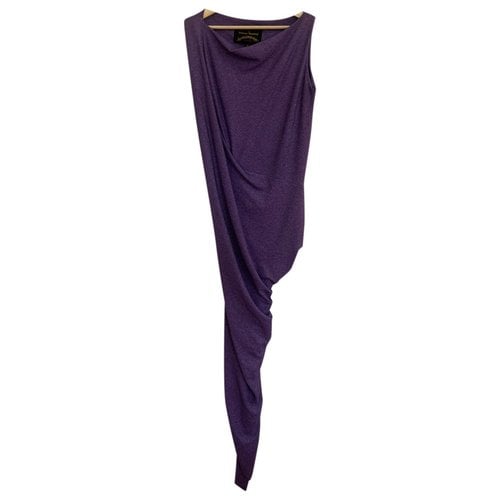 Pre-owned Vivienne Westwood Anglomania Mid-length Dress In Purple