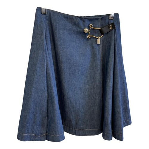 Pre-owned Balenciaga Mid-length Skirt In Blue
