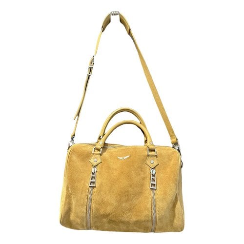 Pre-owned Zadig & Voltaire Sunny Leather Handbag In Yellow