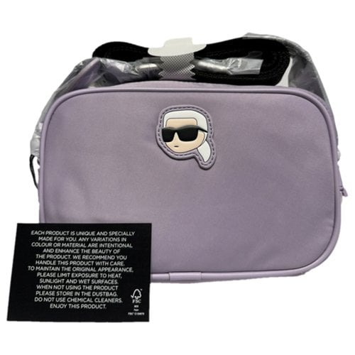 Pre-owned Karl Lagerfeld Handbag In Purple