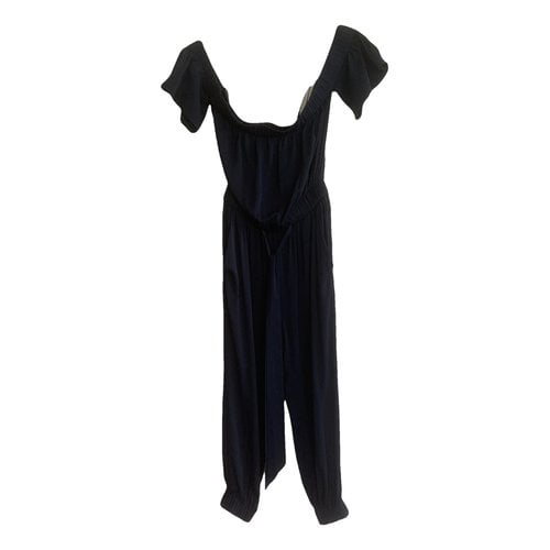 Pre-owned Milly Silk Jumpsuit In Blue