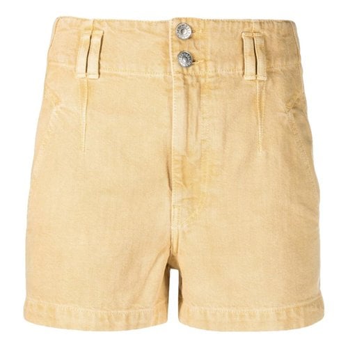 Pre-owned Isabel Marant Étoile Mini Short In Yellow