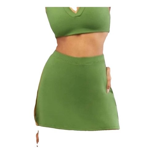 Pre-owned Weworewhat Mini Skirt In Green