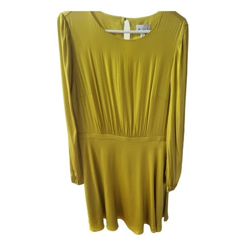 Pre-owned Milly Mini Dress In Yellow
