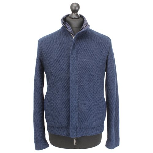 Pre-owned Giorgio Armani Wool Jacket In Blue