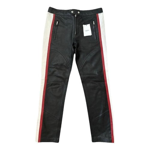 Pre-owned Isabel Marant Étoile Leather Trousers In Multicolour