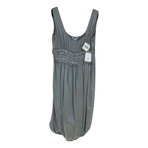 Pre-owned Moschino Cheap And Chic Silk Mid-length Dress In Grey
