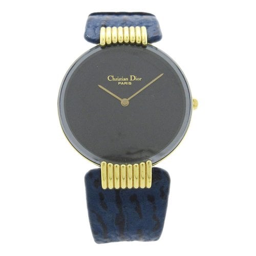 Pre-owned Dior D Watch In Blue