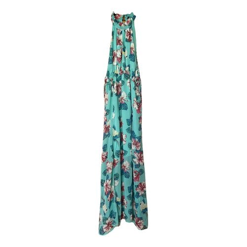 Pre-owned Guess Maxi Dress In Turquoise