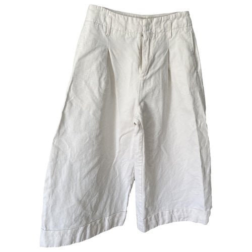 Pre-owned Hope Trousers In White