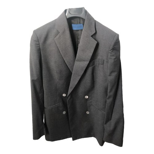 Pre-owned Balmain Wool Blazer In Grey