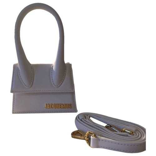 Pre-owned Jacquemus Chiquito Leather Handbag In White