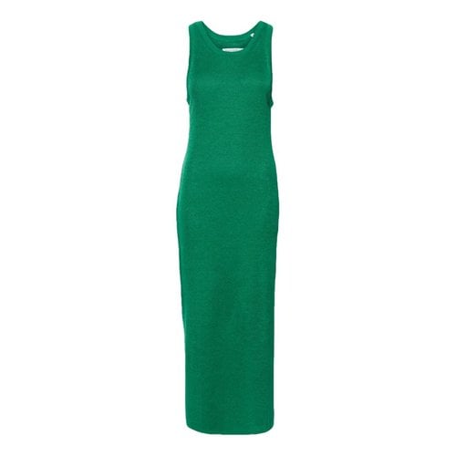 Pre-owned Marc O'polo Linen Maxi Dress In Green